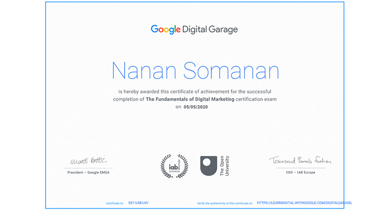 Google Ads certification